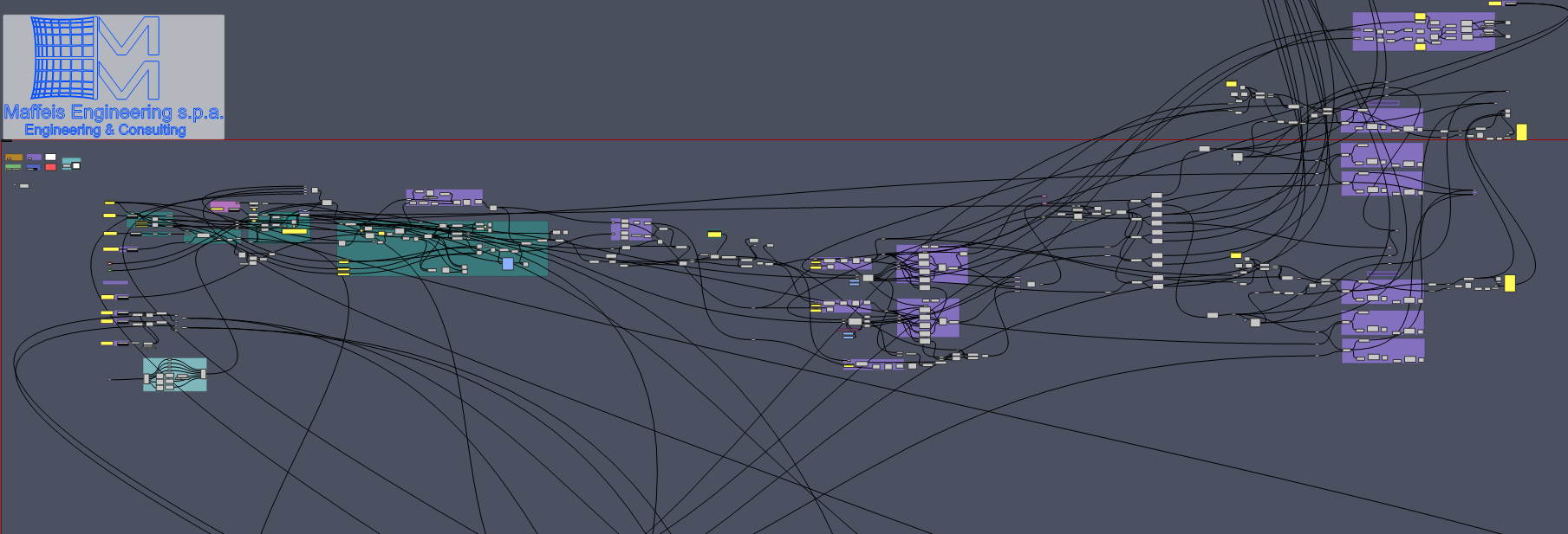 Primary diagrid (red)