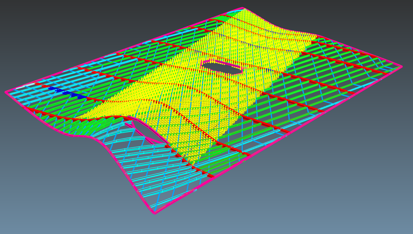 Secondary grid (green)