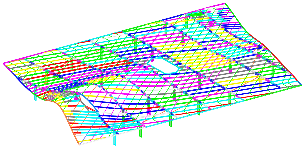 Structural model — long spans