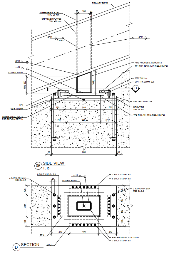 Connection typology detail